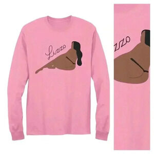 Lizzo "Lounging" LS Tour Shirt - Pink / Sz S